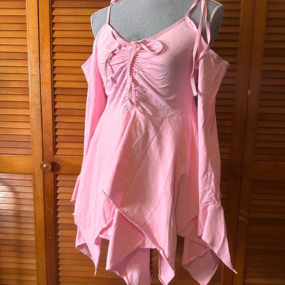 NWT Current Mood Baby Pink Fairycore “F is for Fairies” Dress